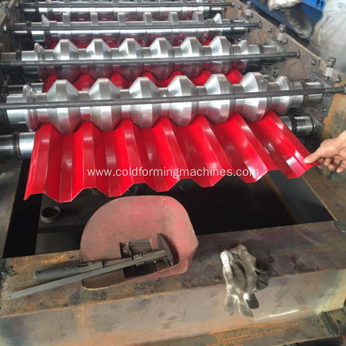 Galvanized roof wall steel tile roll forming machine